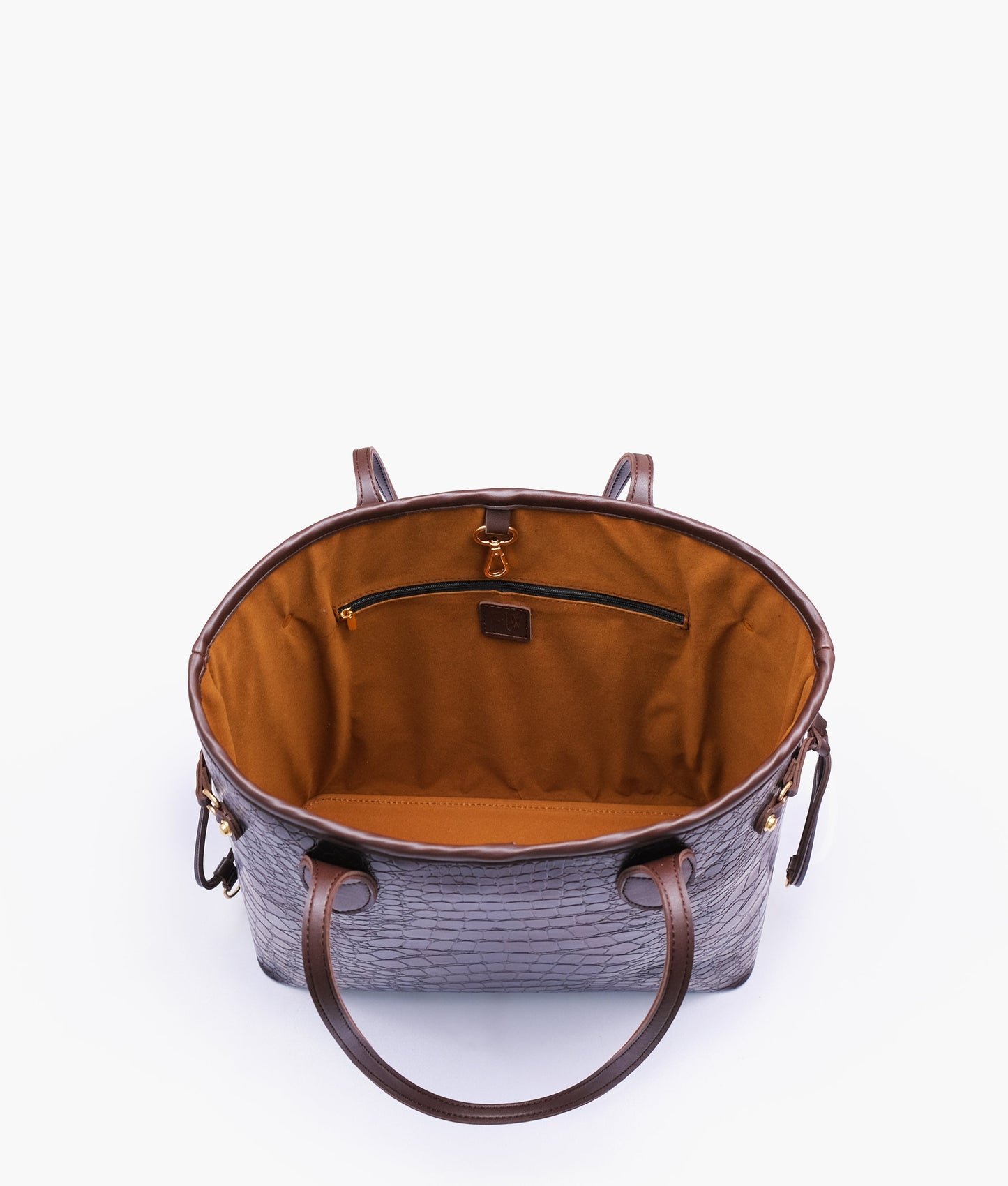 RTW - Dark brown crocodile neverfull tote bag