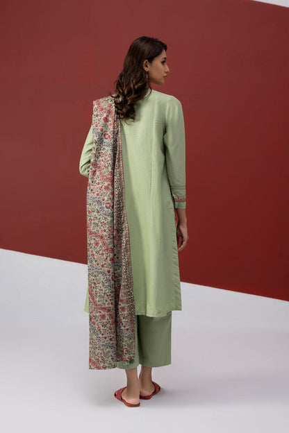 Sapphire- 3 Piece – Embroidered Cotton Suit