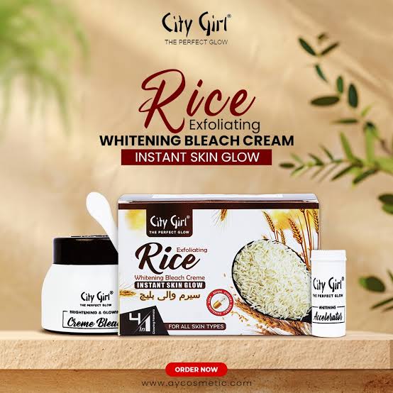 City Girl - Rice Bleach Cream Jar