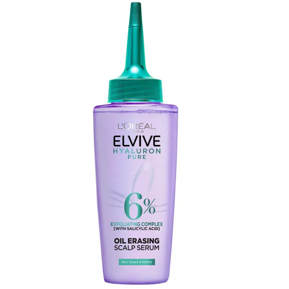 L'Oreal Paris- Elvive Hyaluron Pure Serum For Oily Scalp & Roots with Salicylic acid – 102ml