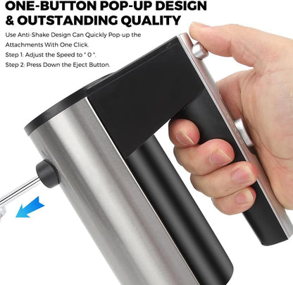 Home.Co - RAF Stainless Steel 5 Speed Hand Mixer