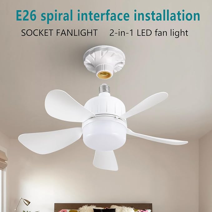 Home.Co - Fan Bulb With Remote (30w)
