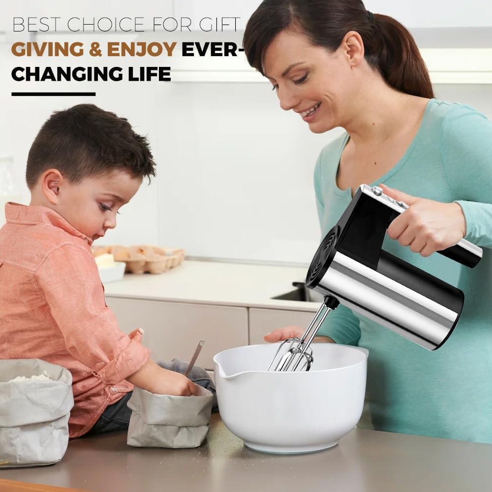 Home.Co - RAF Stainless Steel 5 Speed Hand Mixer