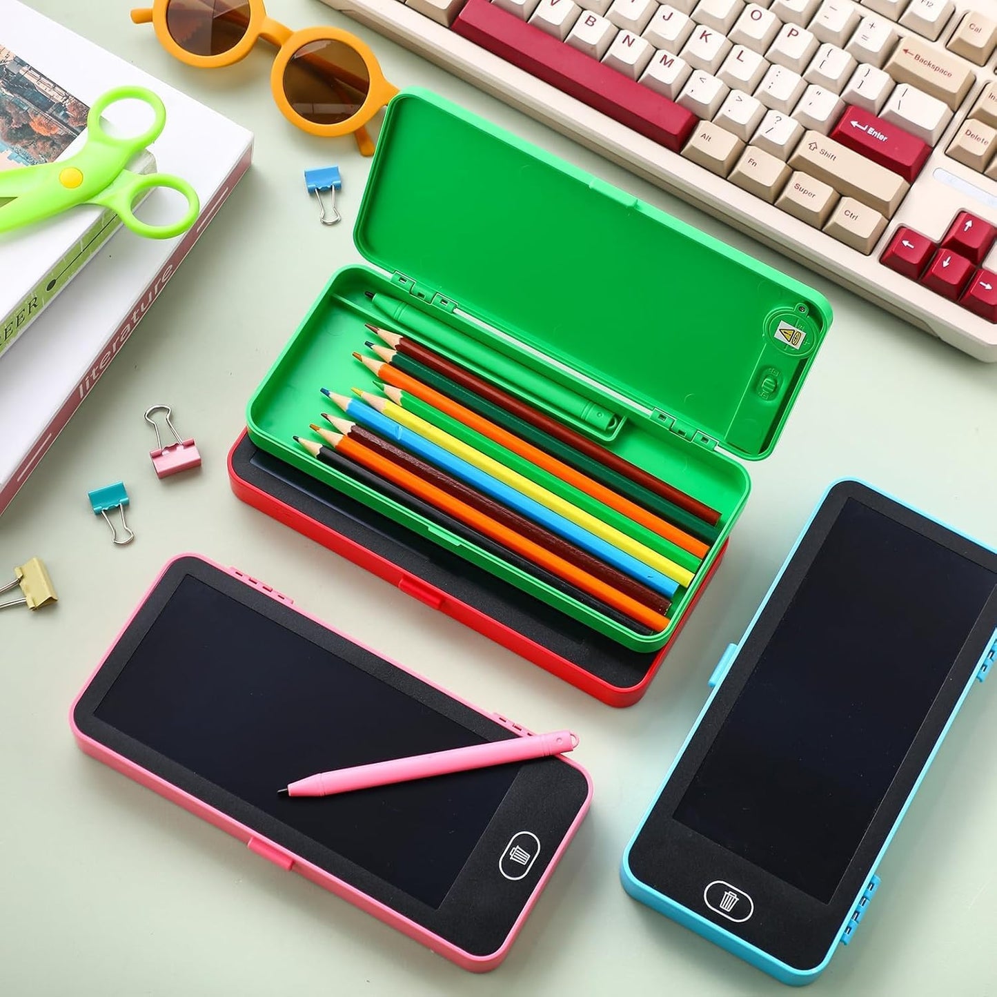 Home.Co - Writing Pad With Pencil Box (Random Color)