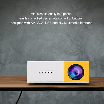 Home.Co - Portable LED Projector with HDMI & USB Port / Direct Power (up to 60 Inches Display)