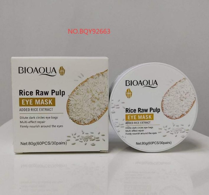 BIOAQUA - Moisturizing 60Pcs Rice Raw Pulp Collagen Eye Mask