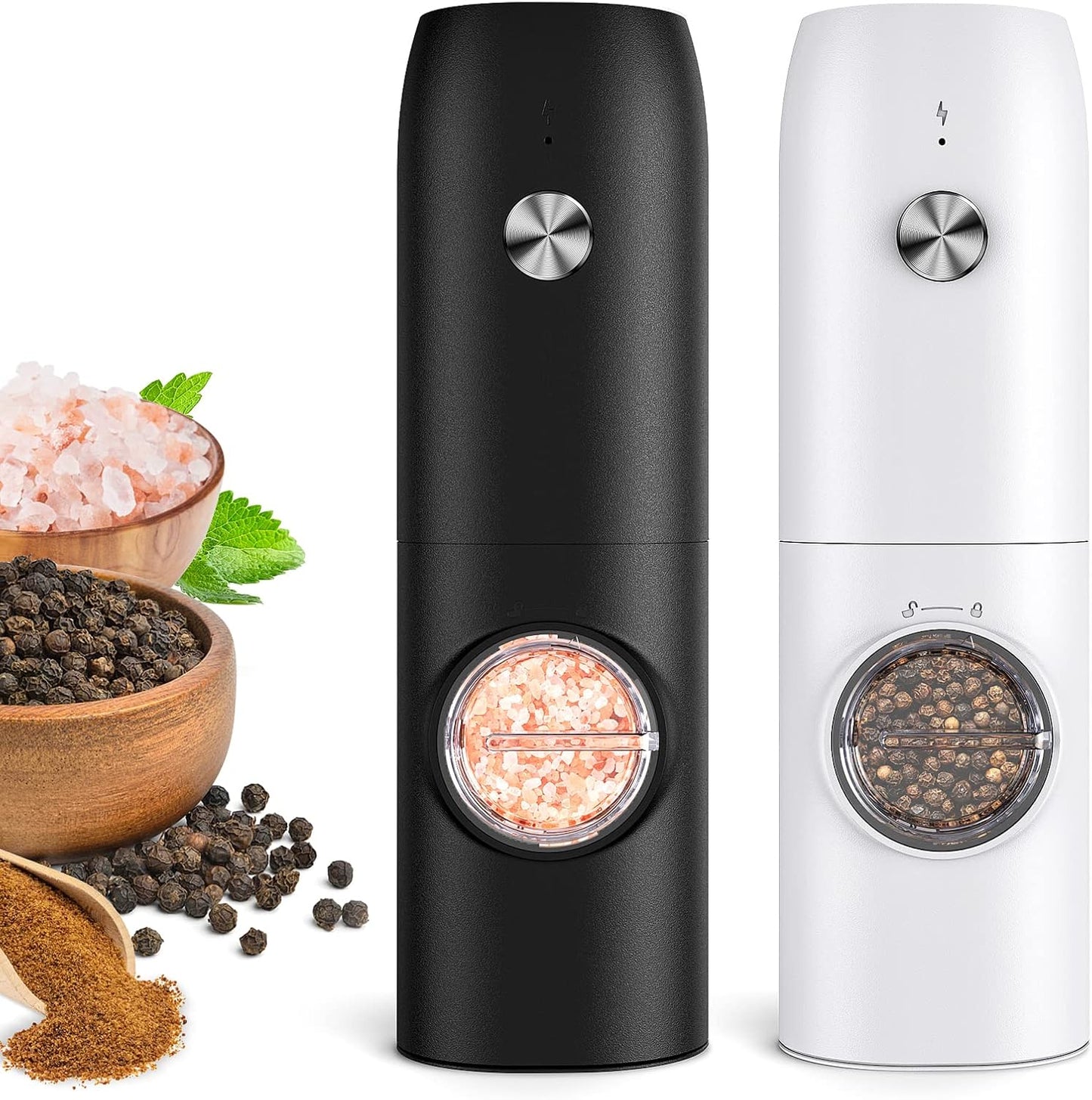 Home.Co - 1 Pc Salt & Pepper Grinder (Battery Operated/Rechargeable)