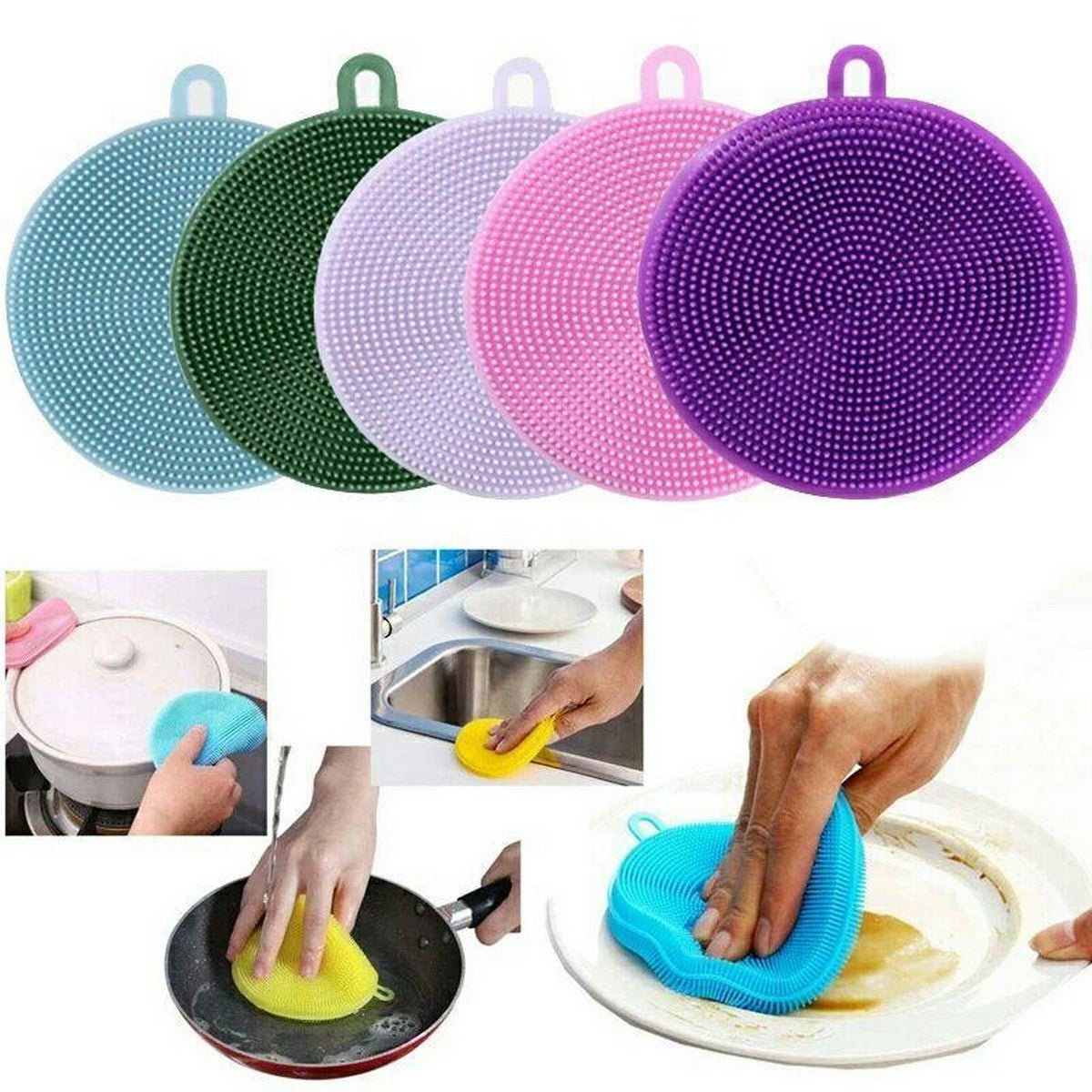 Emerce Silicon Round Sponge - Random color