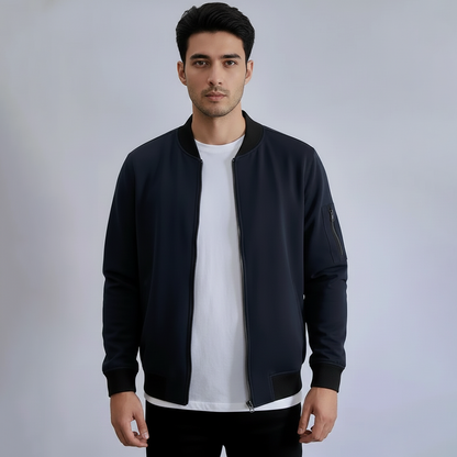 Emerce - Bomber jacket with zip - NavyBlue
