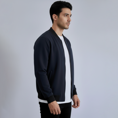Emerce - Bomber jacket with zip - NavyBlue