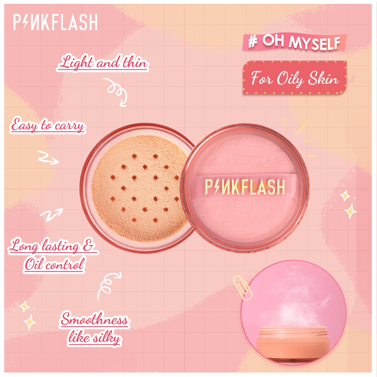 PINKFLASH - Lasting Matte Loose powder 111