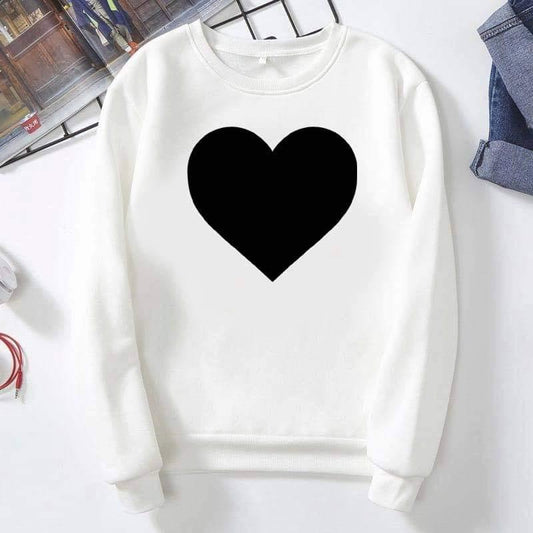 Emerce - Heart Printed SweatShirt
