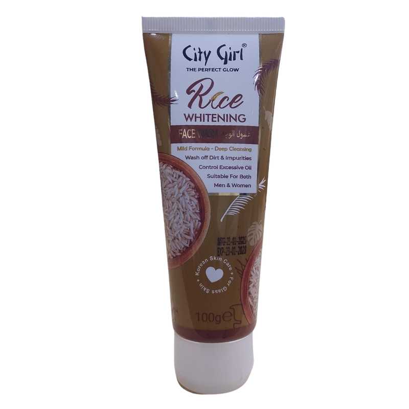 City Girl - RICE WHITENING FACEWASH 100G