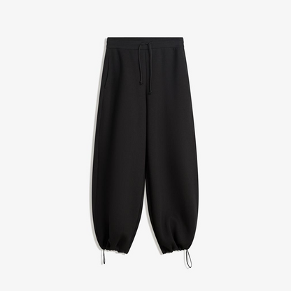 Vybe - Women Wide-leg Trouser With Adjustable Hem - Black