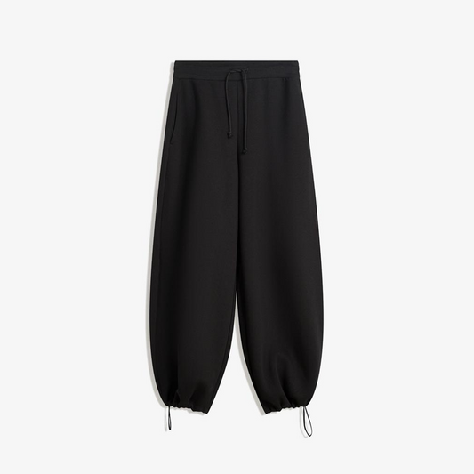 Vybe - Women Wide-leg Trouser With Adjustable Hem - Black