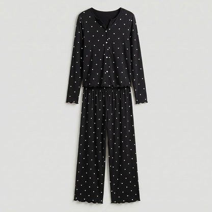 Vybe - Ivory Dream Set (Heart Printed) - Black