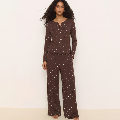 Vybe - Ivory Dream Set (Heart Printed) - Mocha