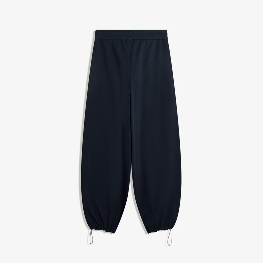 Vybe - Men Wide-leg Trouser With Adjustable Hem - Navy Blue