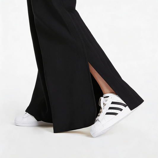 Vybe - Women Smart Pocket Wide-leg Trouser - Black