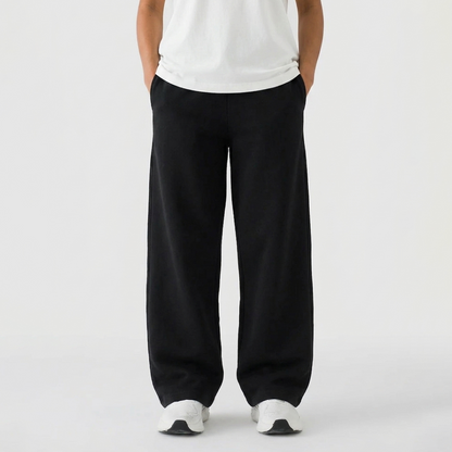 Vybe - Men Wide Pull-On Trouser | Black