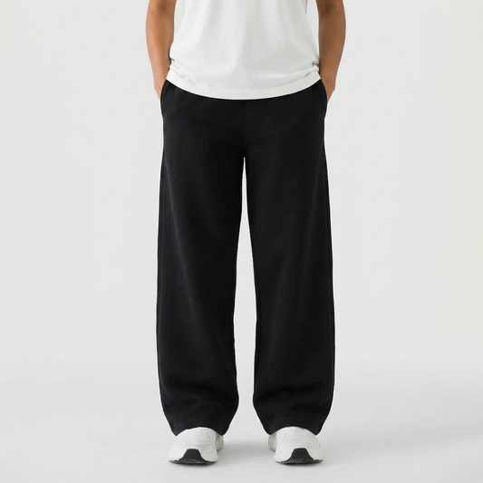 Vybe - Men Wide Pull-On Trouser | Black