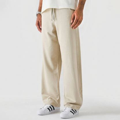 Vybe - Men Wide Pull-On Trouser | Oatmilk