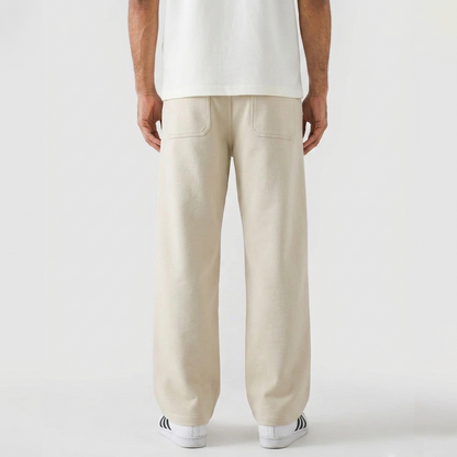 Vybe - Men Wide Pull-On Trouser | Oatmilk