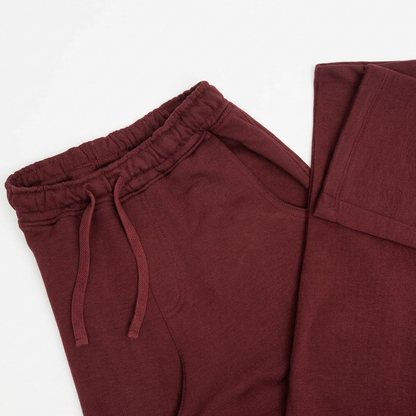 Vybe - Men Wide Pull-On Trouser | Burgundy