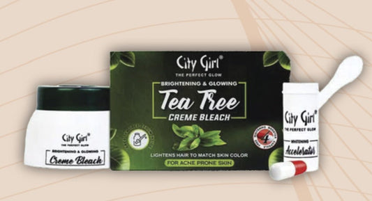 City Girl - Tea Tree Bleach Cream Jar