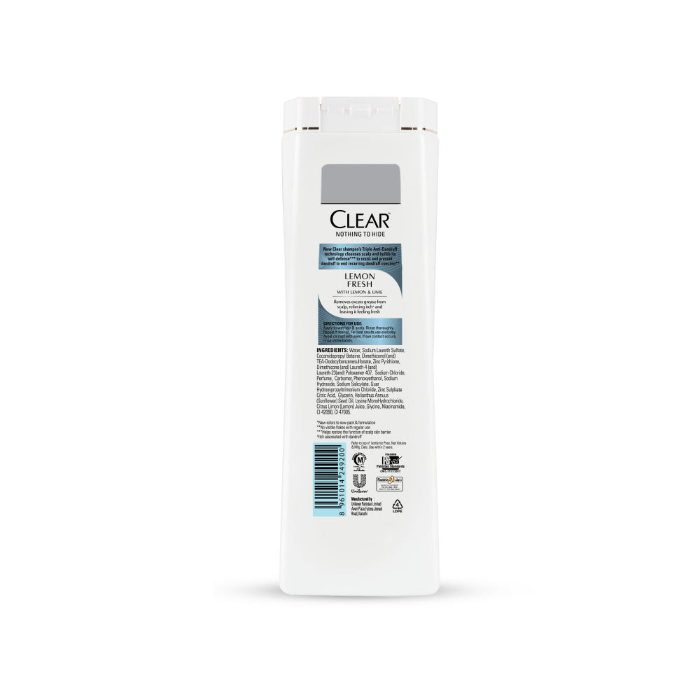 Clear Lemon Fresh Shampoo - 380ML