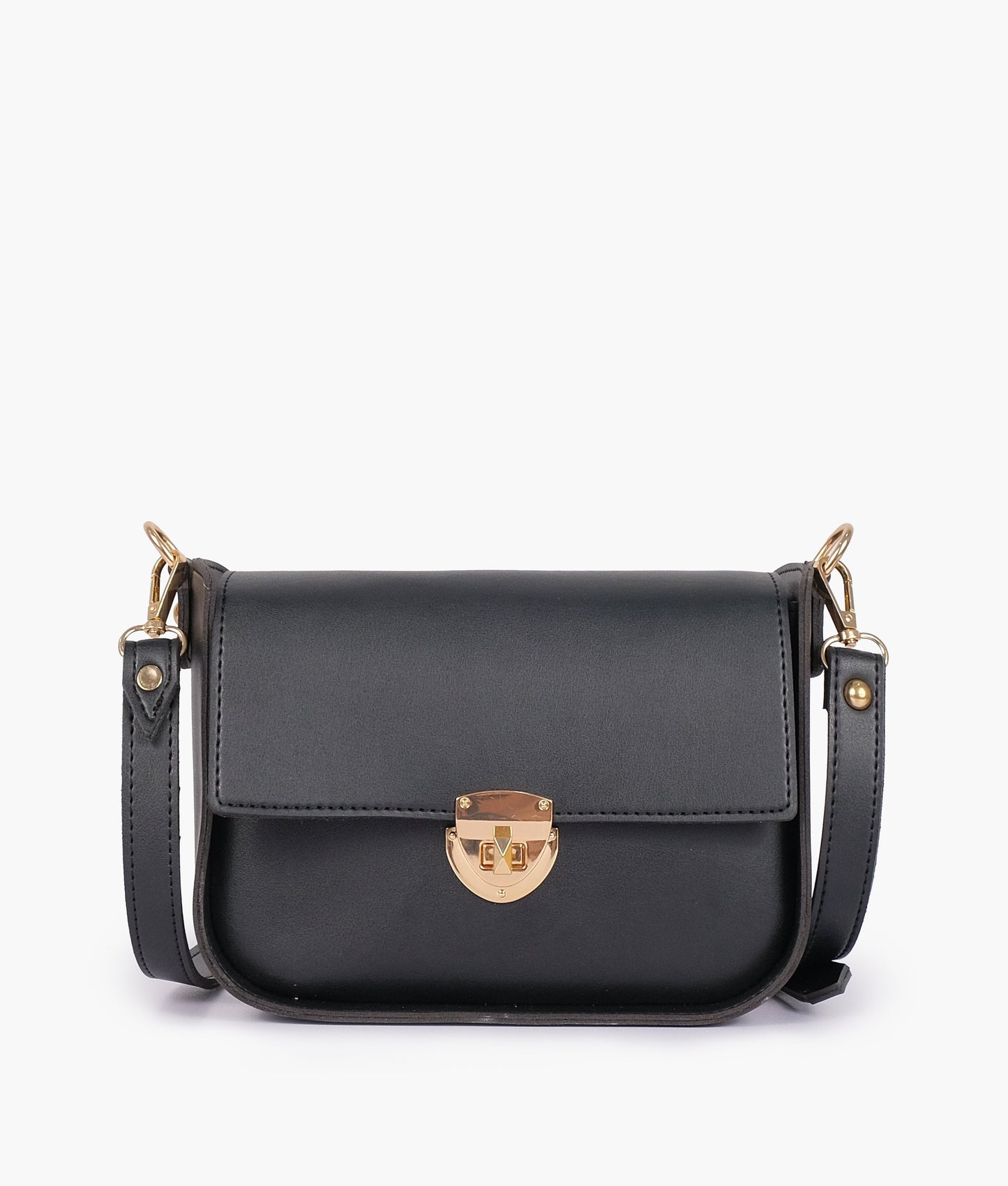RTW - Black saddle bag with twist lock