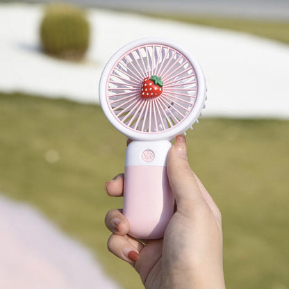 Sherice Rechargeable Mini Fan Handheld USB Desk Fan with Removable Base