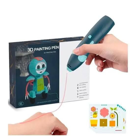 3D Pen USB Creative Drawing Tool with Safe Filament for Kids