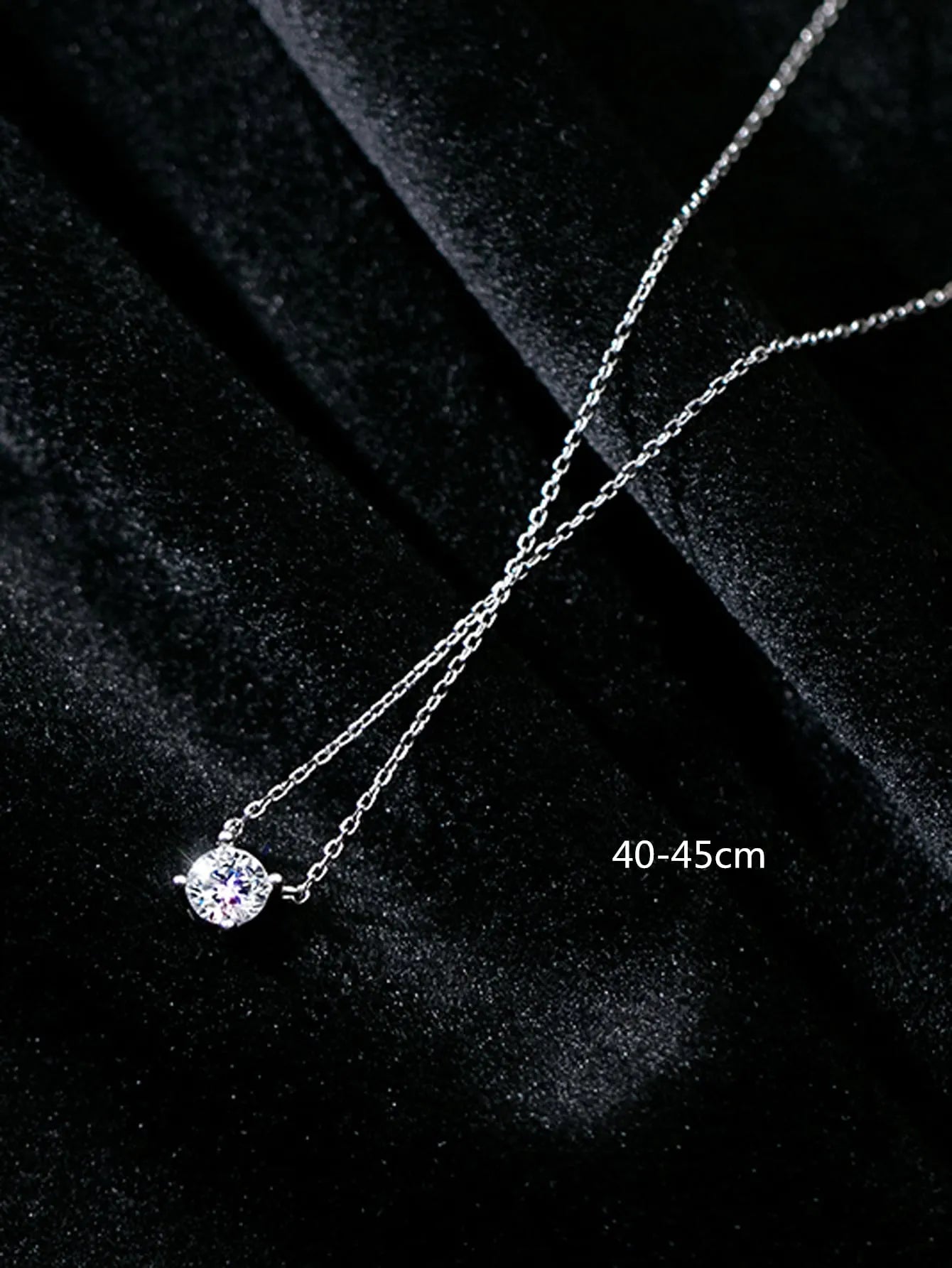 Shein - Cubic Zirconia Decor Necklace
