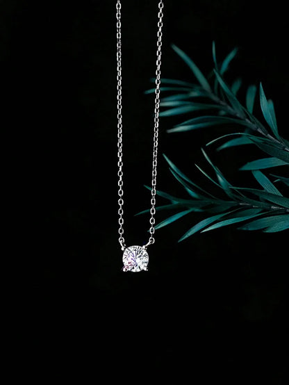 Shein - Cubic Zirconia Decor Necklace