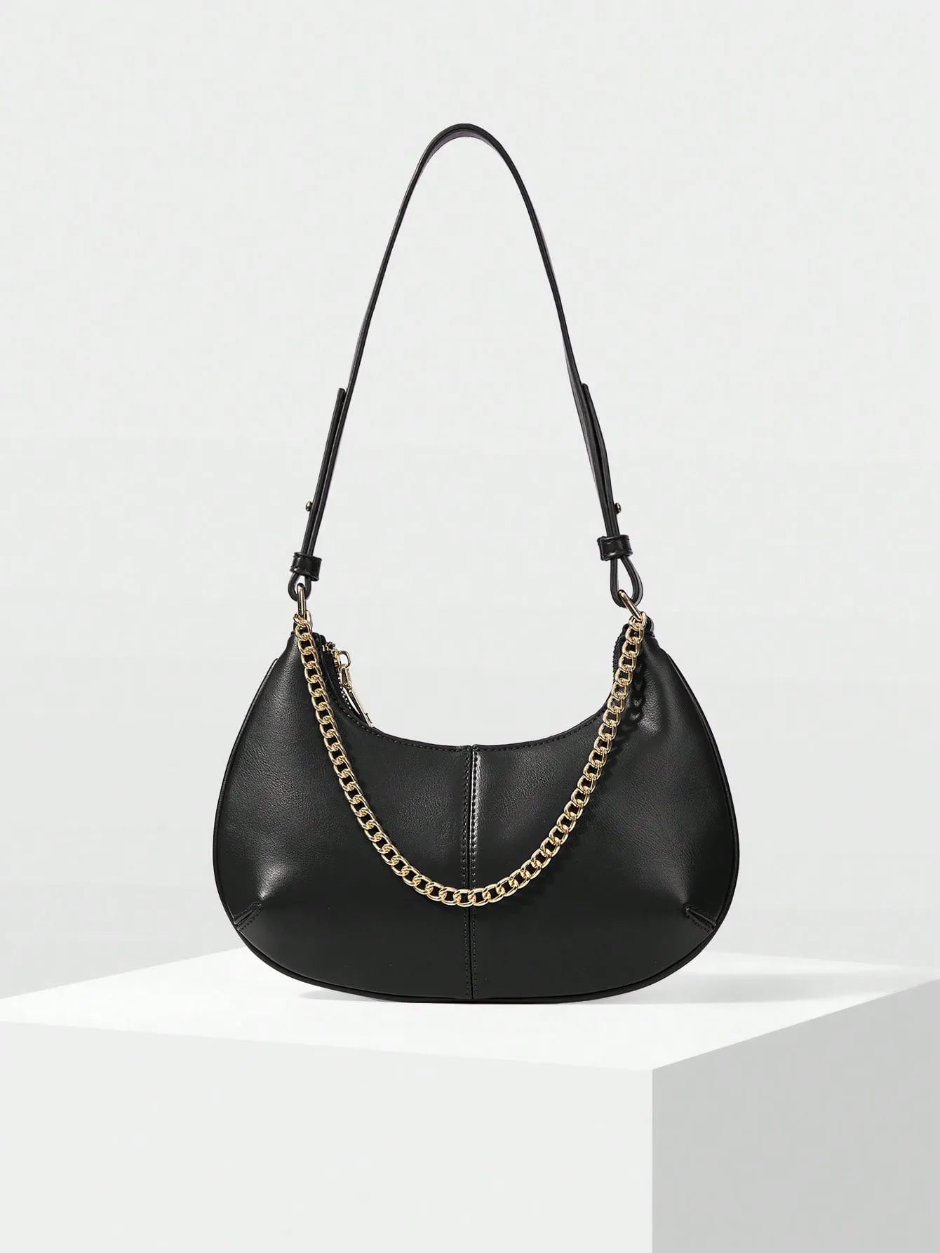 Shein - Motf Women Shoulder Bag Retro - Black