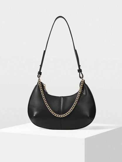 Shein - Motf Women Shoulder Bag Retro - Black