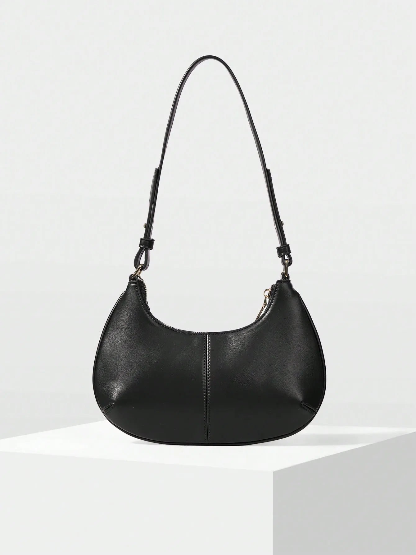 Shein - Motf Women Shoulder Bag Retro - Black