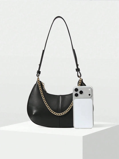 Shein - Motf Women Shoulder Bag Retro - Black