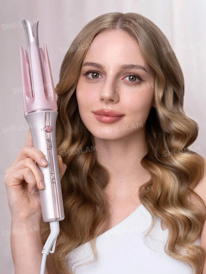 SHEGLAM Hair Cupid'S Charm One-Touch Instant Curler,Pink Automatic Curling Iron 19Mm Eu Plug