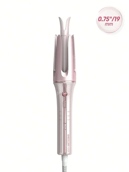 SHEGLAM Hair Cupid'S Charm One-Touch Instant Curler,Pink Automatic Curling Iron 19Mm Eu Plug