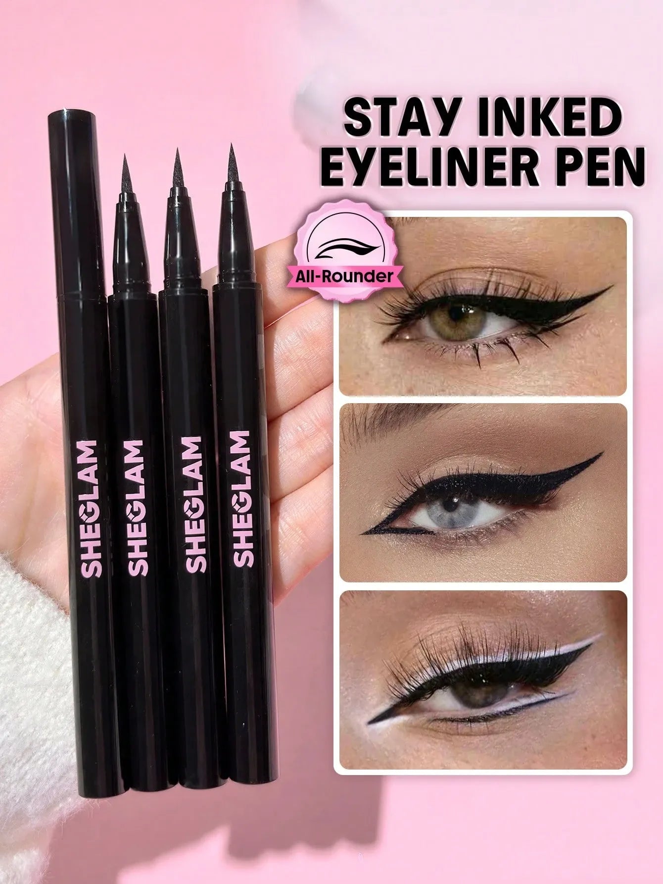 SHEGLAM Stay Inked Waterproof Eyeliner Pen - Black