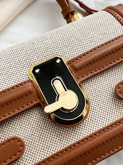 Shein - Fashionable Minimalist Casual Small Square Bag, Buckle Decor