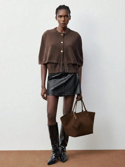 Shein - Maija Ladies, Women Top Handle Bags,Suede