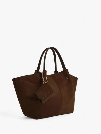 Shein - Maija Ladies, Women Top Handle Bags,Suede