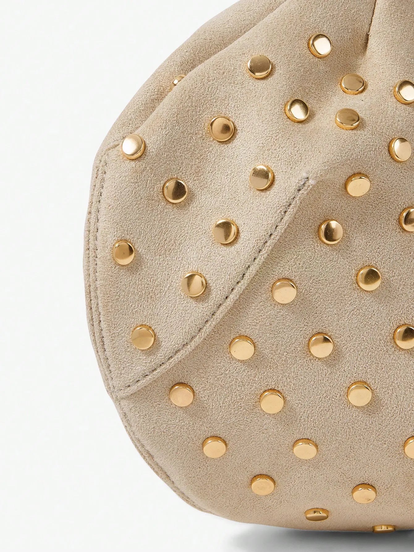Shein - Maija Ladies, Women Top Handle Bags, Suede, Suede Bag - Apricot
