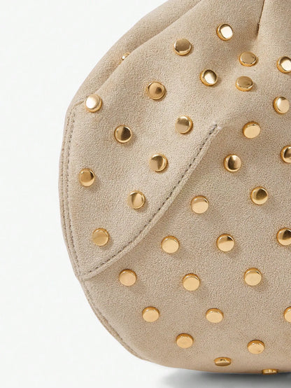 Shein - Maija Ladies, Women Top Handle Bags, Suede, Suede Bag - Apricot