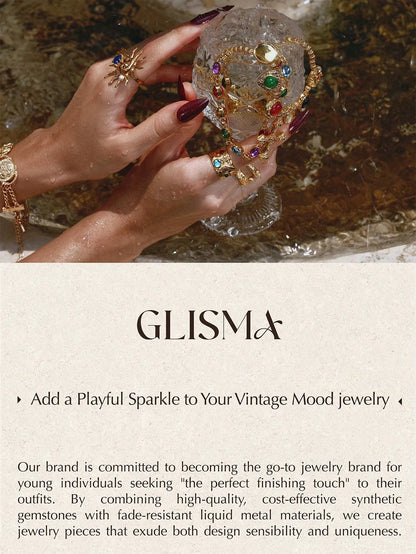 Shein - Glisma 1Pair Fashion Rhinestone Decor Earrings For Women