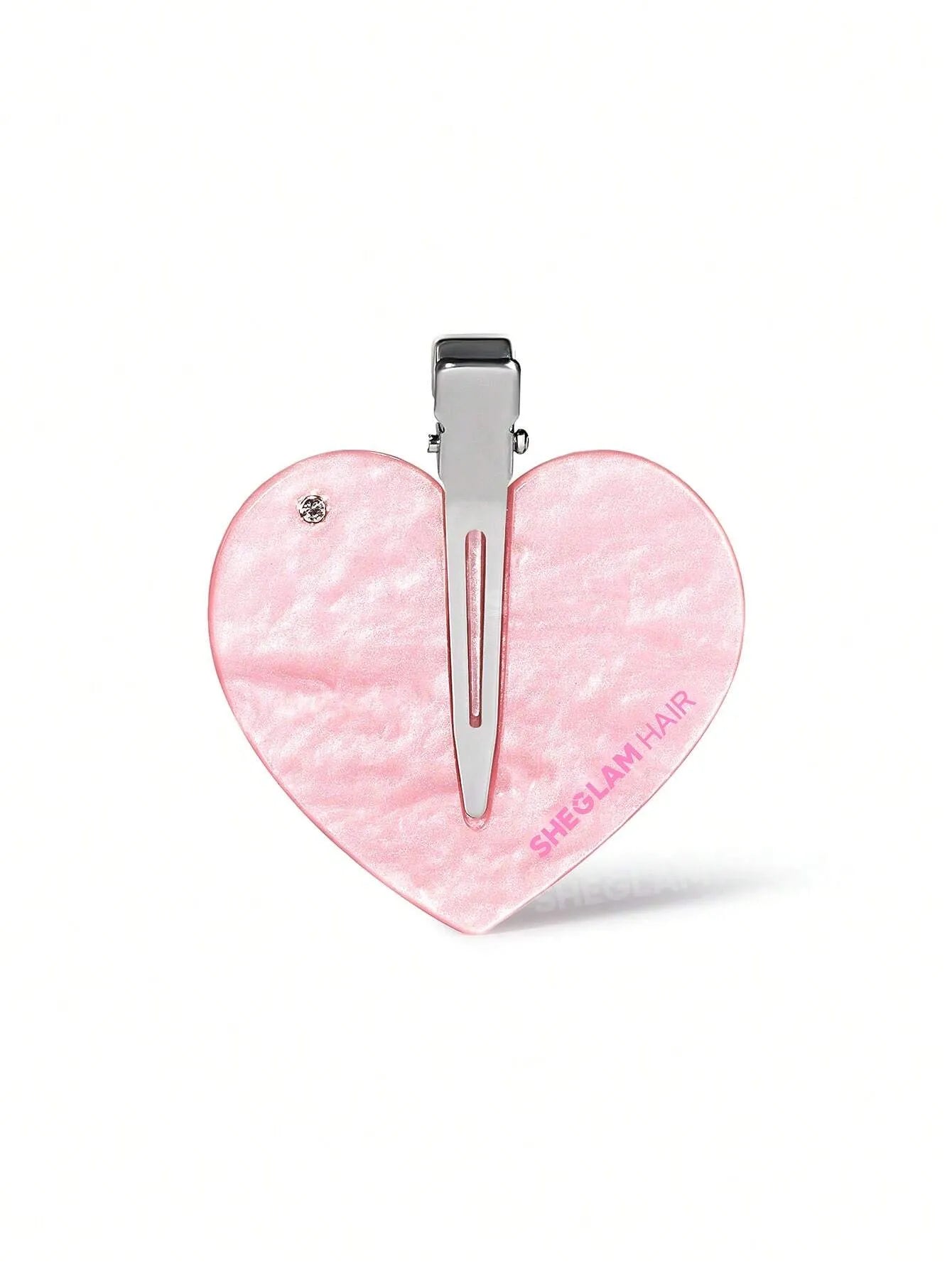 SHEGLAM Hair Cupid'S Charm Crystal Hair Clip,Pink Hair Clip (1 Pc)