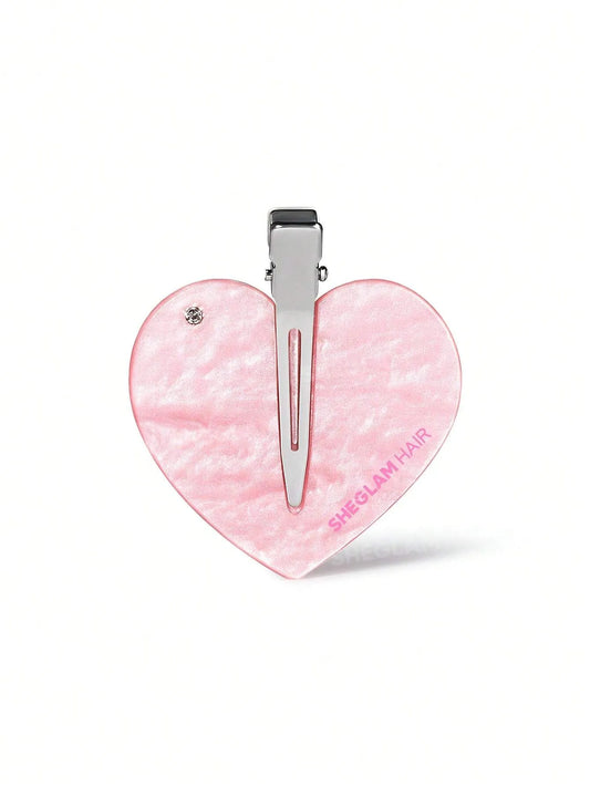SHEGLAM Hair Cupid'S Charm Crystal Hair Clip,Pink Hair Clip (1 Pc)
